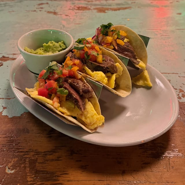 Steak & Egg Breakfast Taco.