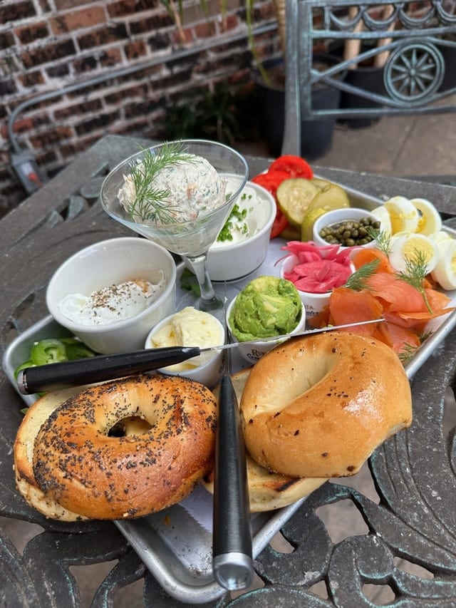 Our Signature Bagel Board.